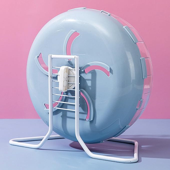 GKYZBB Hamster Wheel, 8.5 inch Silent Hamster Exercise Running Wheel with Stand,Pet Small Animals Exercise Running Toys,Adjustable Quiet Spinner for Guinea Pigs, Sugar Gliders, Gerbils