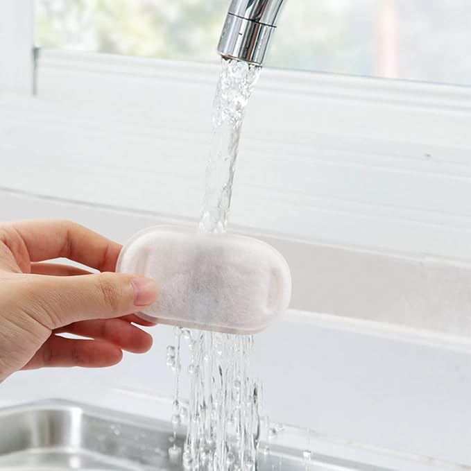 Cat Water Fountain Filters for 108/3.2L& 67oz/2L Stainless Steel Pet Water Dispenser,16 Cat Fountain Filter Replacement with 16 Sponges (16 Filters&16 Sponges)