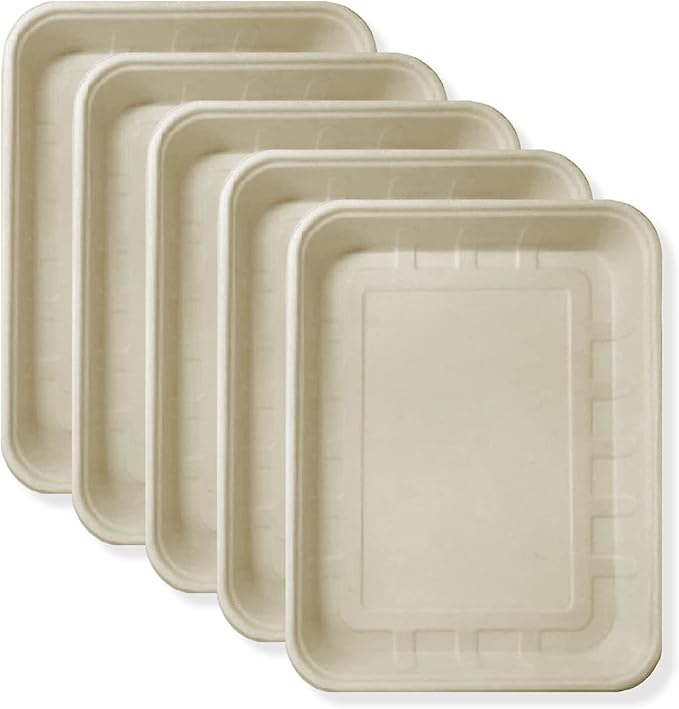 Disposable Small Litter Boxes for Cats, Litter Box for Recovery, Kitten Travel Tray, Shallow, Low-Entry Litterbox for Senior Cats (5-Pack)