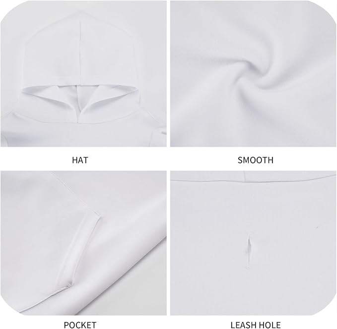 Santa Claus with Gingerbread Man Hoodie,Christmas Cosplay Dog Clothes with Pocket and Hat Winter Clothes Sweaters Small