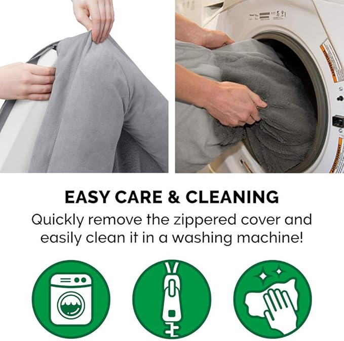 Furhaven Orthopedic Dog Bed for Large Dogs w/ Removable Bolsters & Washable Cover, For Dogs Up to 125 lbs - Plush & Suede Sofa - Gray, Jumbo Plus/XXL