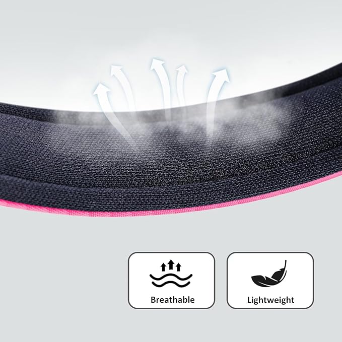 Didog Soft Padded Dog Collars for Medium Dogs, Lightweight and Breathable Pink Dog Collar with Metal Buckle, Pink, L