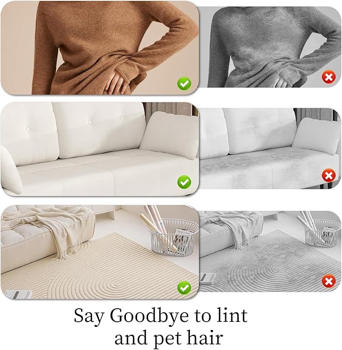 3PC Pet Hair Removal Glove for Cats & Dogs, 2025 Newly Upgraded Five-Finger Electrostatic Pet Hair Gloves, Reusable Pet Hair Remover Tool for Furniture, Car, Couch, Carpet, Clothes