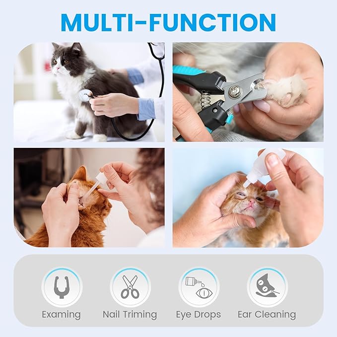 Cinf Cat Bathing Bag, Breathable Mesh Anti Scratch Adjustable Cat Grooming Bag for Nail Trimming, Bathing Soft Cat Washing Bag(Pink) M