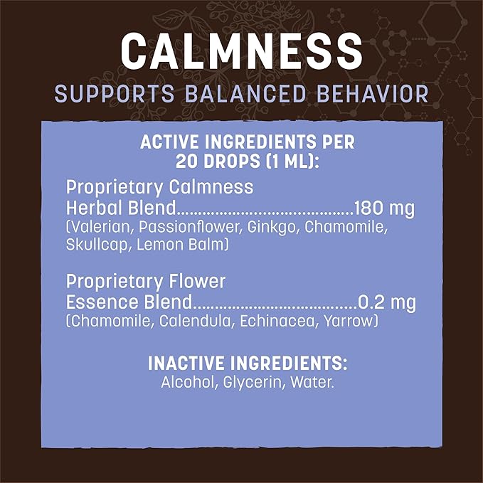 Earth Animal Herbal Remedies | Calmness | 2 fl oz