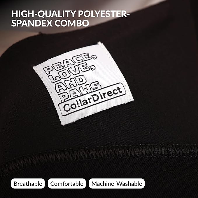 Dog Sling Carrier for Small Dogs - Anti-Anxiety Cat Sling, Puppy Pouch - Pet Sling in Gray Black Blue Green Pink Yellow (Black, Large)