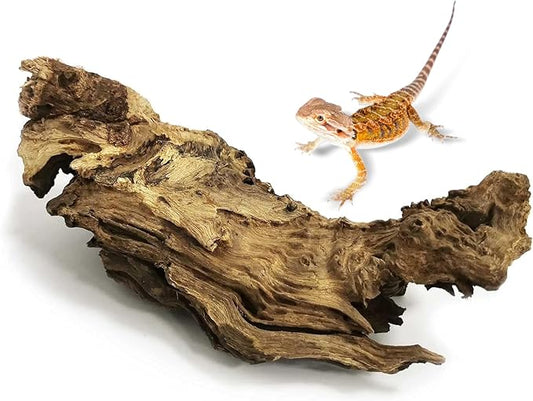 kathson Large Natural Aquarium Driftwood Reptiles Branches Terrarium Ornament Sinkable Wood Decor Trunk Fish Tank Log Habitat Decoration (13"-17")