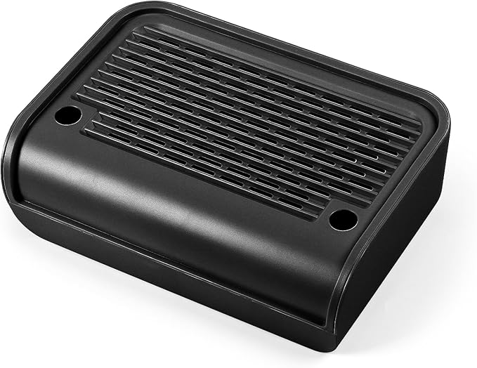 Cat Litter Box Step, Cat Litter Box Ramp Mat with Filter Function for Self-Cleaning Cat Litter Box, Easy to Clean, Cat Pedal Step Stool Ideal for Kitten & Elderly Cats (Black)