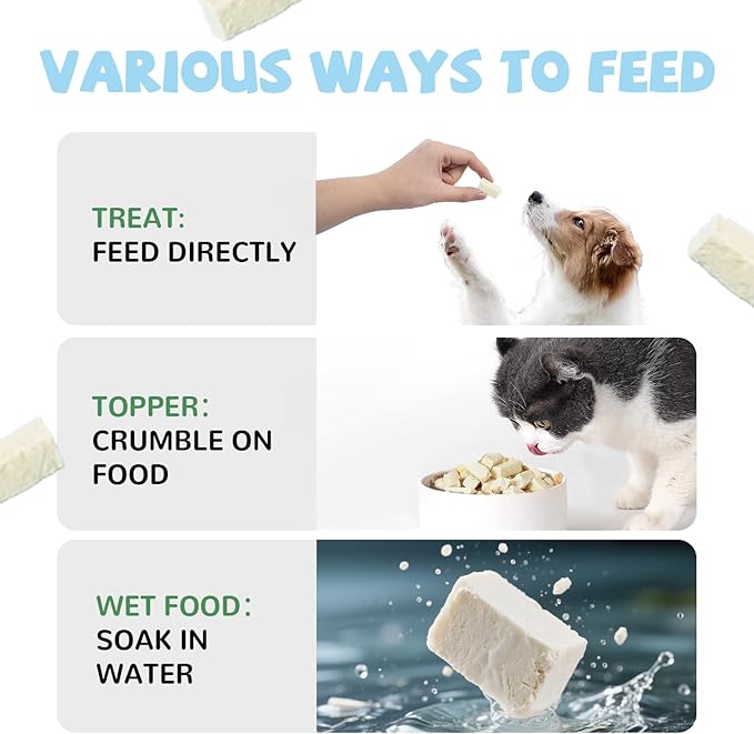 Freeze Dried Sheep Milk Yogurt Flavor, Gentle Sheep Milk Dog Treats for Sensitive Stomachs Puppies, 2.8 oz