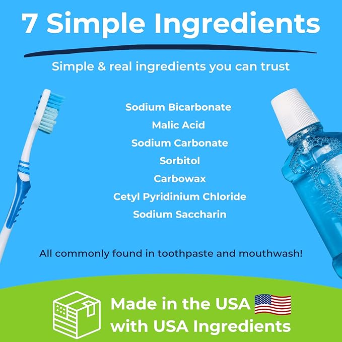 Tartar Shield DentaTabs | Dog & Cat Dental Mouthwash Water Additive Powder | Fights Tartar Plaque & Bad Breath Cleans Teeth & Gums | Natural Pet Oral Health Support | Hypoallergenic & Calorie-Free
