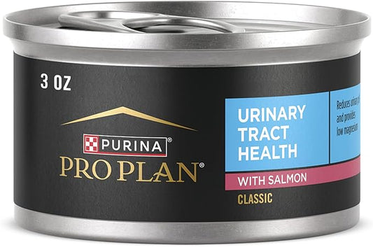 Purina Pro Plan Urinary Tract Health With Salmon Classic Wet Cat Food Pate - (Pack of 24) 3 oz. Pull-Top Cans