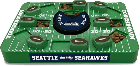 Pets First NFL Seattle Seahawks Large Puzzle Toy, Dog Puzzle Treat Toy, New Large Size, Interactive Dog Treat Toy, Dog Slow Feeding Toy