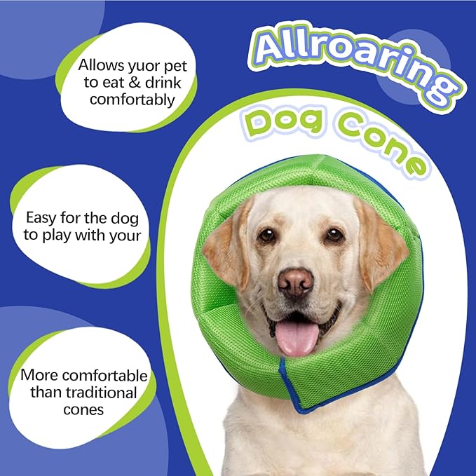 Dog Cone Collar Soft Cone for Medium Dogs After Surgery Adjustable Elizabethan Collar for Dogs to Stop Licking Wounds, Biting Stitches Professional Pet Recovery Cones E-Collar for Dog