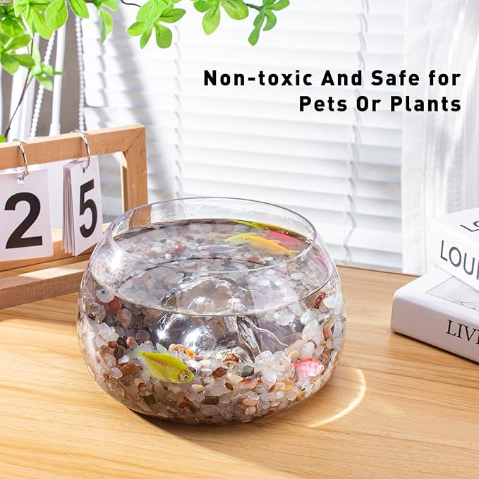 Crystal Chips Polished Crushed Quartz Vase Filler, 0.88 Lb Irregular Shaped Aquarium Gravel Rocks Carnelian Tumbled Gemstones Pebbles for Aquarium, Vase Fillers, Succulent Plants Decor