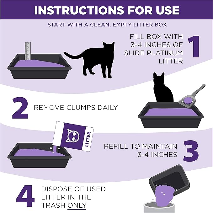 ARM & HAMMER Clump & Seal SLIDE Platinum Multi-Cat Clumping Litter, Easy Clean, Superior Odor Control, 37 Lbs