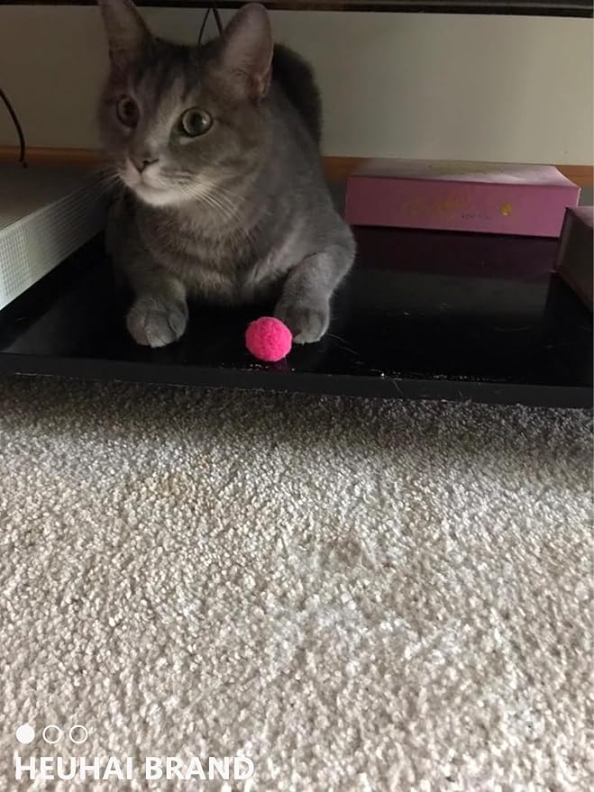 80-Pack Cat Toy Balls 10 Assorted Colors 1.25 Inch Diameter Suitable for All Cat Sizes (Cat Toys Value Pack)