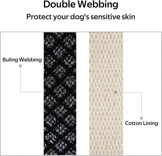 Dog Collar with Waterproof AirTag Holder & Anti-Lost QR Code, Cute Bling Warpping Adjustable Width for Small Medium Large Pet (Black, M)