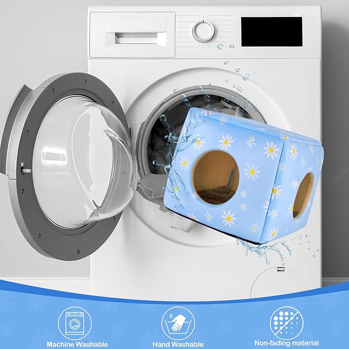 Bienbee Guinea Pig Hideout, Washable Guinea Pigs House Cozy Guinea Pigs Bed for Small Pet Bunny/Rabbit/Hamster/Chinchilla Guinea Pig Accessories Daisy