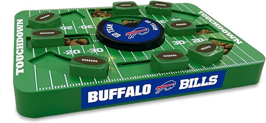 Pets First NFL Buffalo Bills Large Puzzle Toy, Dog Puzzle Treat Toy, New Large Size, Interactive Dog Treat Toy, Dog Slow Feeding Toy