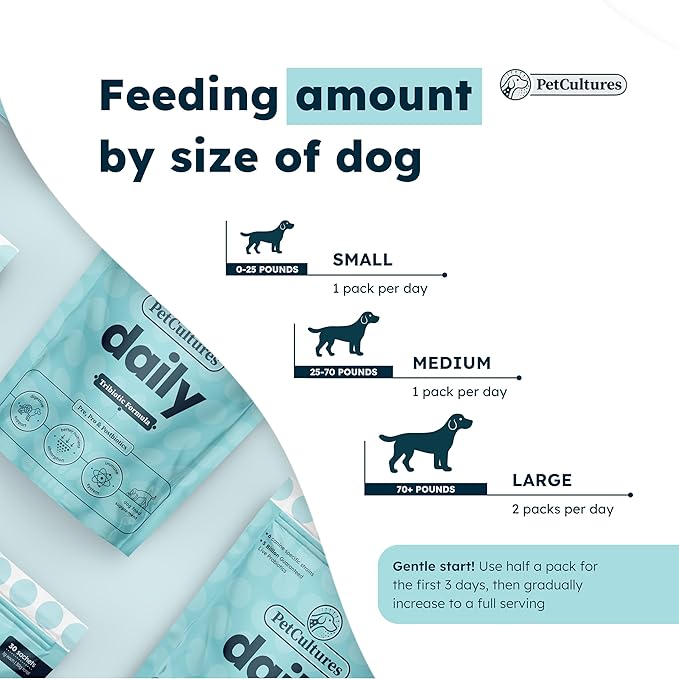 Daily Synbiotic Formula - A TriBiotic Blend with 6 Strains, B-Vitamins, and Digestive Enzymes in 30 Packs