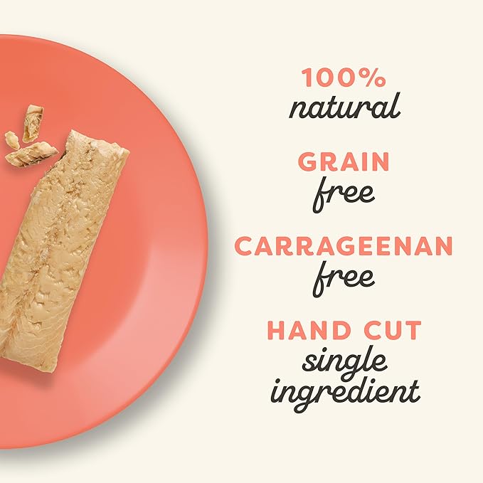 Applaws Natural Cat Treats, Grain-Free, High-Protein Whole Salmon Loins, Single-Ingredient Healthy Snack for Cats (12 x 1.06 oz Loins)