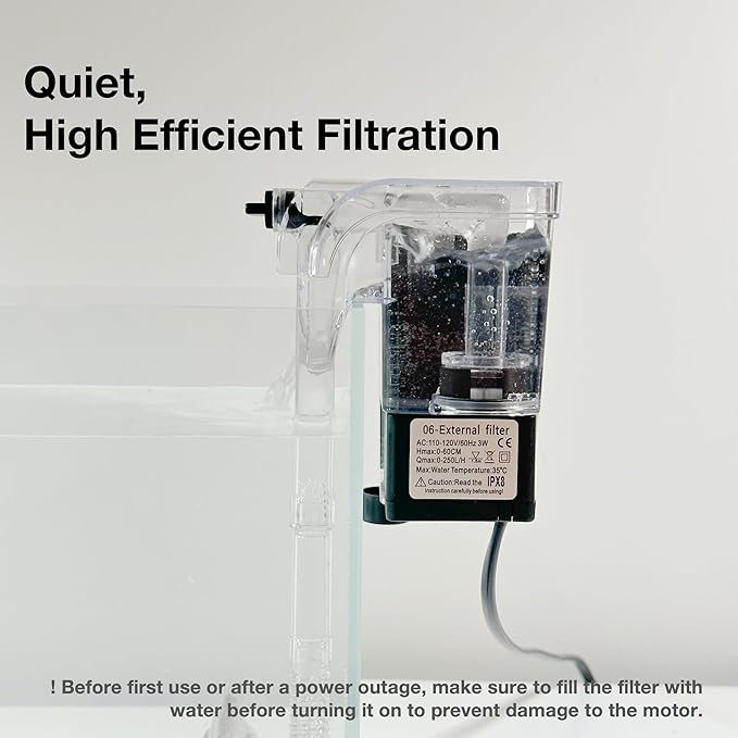 Nano Aquarium Kit,1.5 Gallon Rimless Small Glass Tank with Filter, Aquarium Light, and Aquascaping Decorations, for Home and Office (Black Tank - Rock, Small)