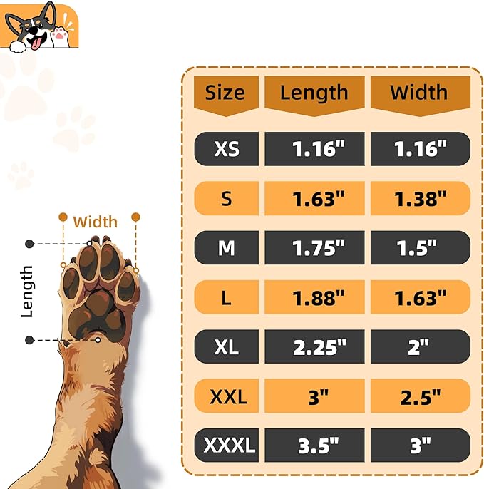 Anti-Slip Dog Paw Protector Pads for Senior Dogs, Dog Paw Adhesive Pads on Hardwood Floor,Senior Pets Essentials with Strong Traction,Puppy Grippers,12 Sets 48 pc L