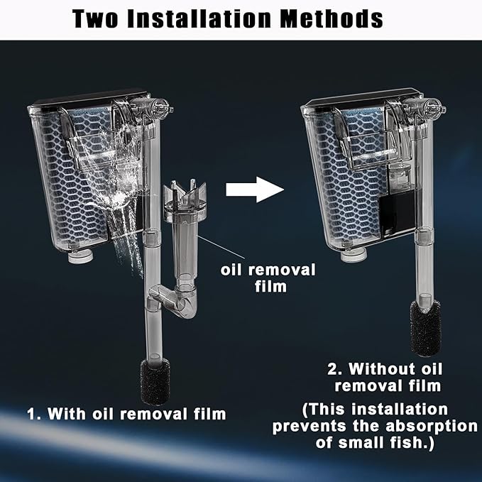 Ultra White Glass Betta Aquarium Starter Kits 1.5 Gallon Small Fish Tank, Betta Fish Tank with LED Light, Power Filter, 4mm Glass