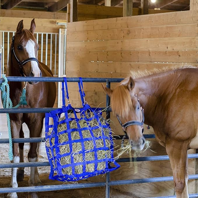 Derby Originals Easy Feeder Horse Hay Bag with Super Tough Bottom and 1 Year Warranty, red, 3"x3.5"