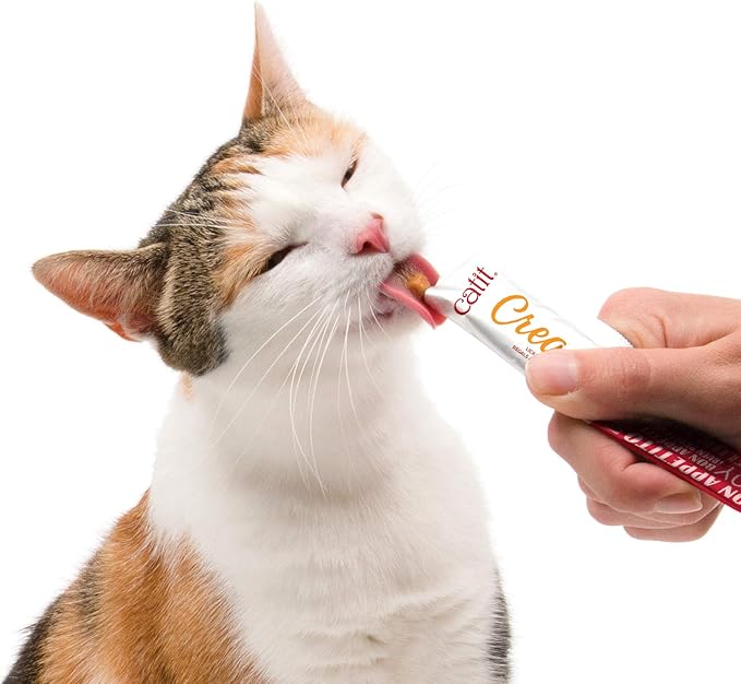 Catit Creamy Lickable Cat Treat – Hydrating and Healthy Treat for Cats of All Ages - Tuna, 5-Pack