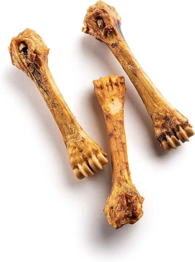 Jack&Pup 8-11” Shin Bones, Roasted Meaty Beef Bone for Dogs – Long Lasting Natural Dog Bones, Big Dog Bone for Large Dogs (1 Pack)