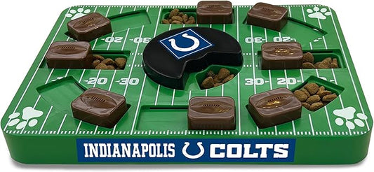 Pets First NFL Indianapolis Colts Puzzle Toy - Interactive Dog Puzzle Treat Toy