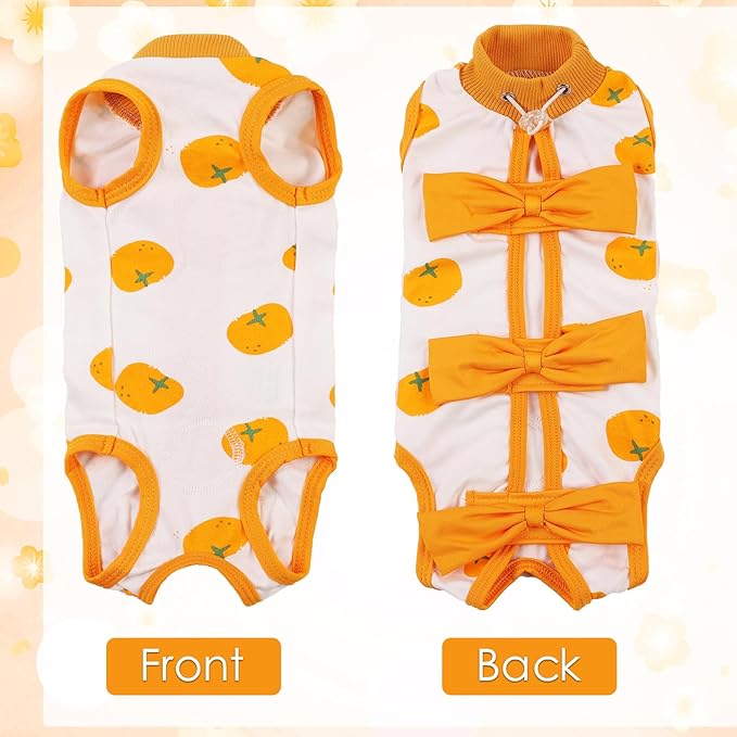 DENTRUN Cat Surgery Recovery Suit Anti Licking Spay Snuggly Vest, Pet Surgical Recovery Shirt After Surgery for Male Female Cat Small Dog Cone E-Collar Alternative