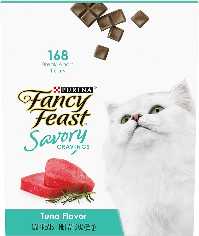 Purina Fancy Feast Limited Ingredient Cat Treats, Savory Cravings Tuna Flavor - 3 oz. Box
