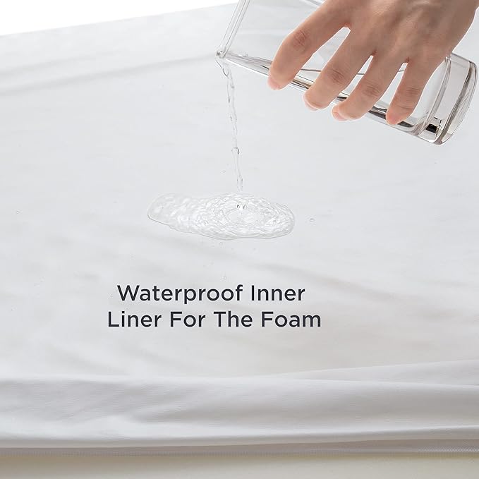 Bedsure Orthopedic Dog Bed Medium Size Dogs - Washable Medium Dog Cat Bed Waterproof, Comfort Pet Couch Sofa with Washable Removable Cover, Pets Bed with Nonskid Bottom, Ember Clay, 28"