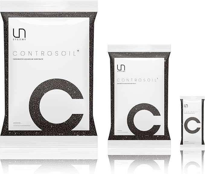 Ultum Nature Systems Controsoil - Freshwater Aqua Soil Substrate for Fish, Shrimp, Live Plant Propagation and Aquascaping - 6.8pH Low Ammonia, Volcanic Ash - Black, Extra Fine (3 Liter | 6LB)