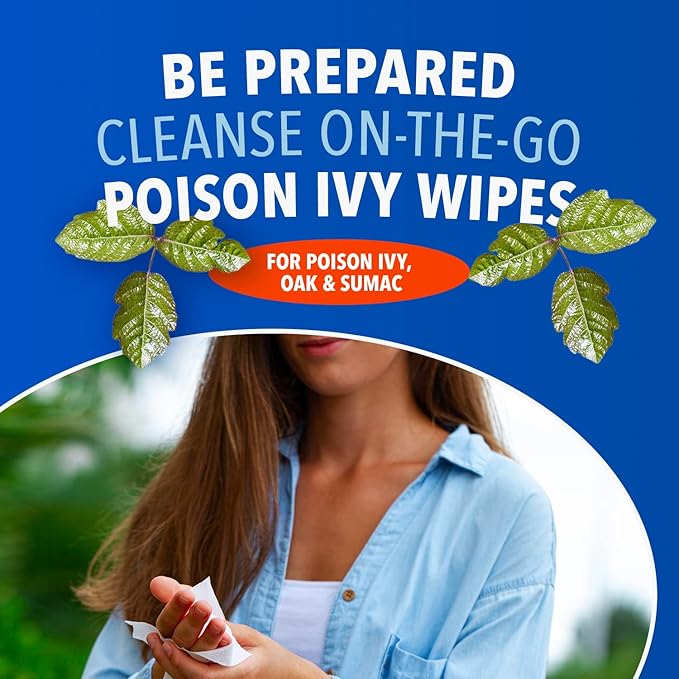 Cutter Poison Ivy Wipes, On-the-Go Cleansing for Poison Ivy, Oak & Sumac, 12 Wipes, (3 Pack)