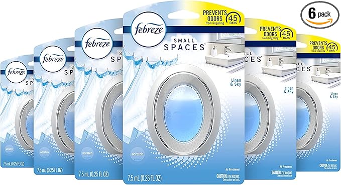 Febreze Small Spaces Air Freshener - Linen & Sky (Pack of 6) 6