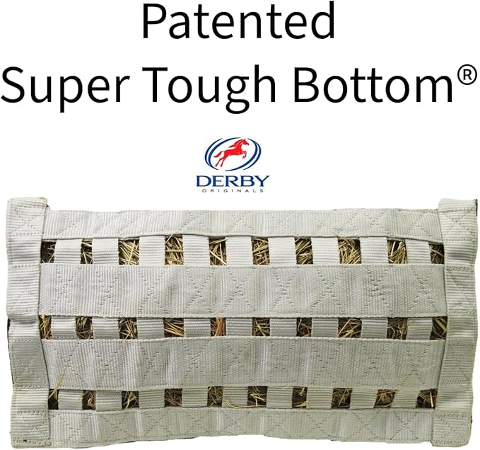 Derby Originals Top Load Hay Bag with Super Tough Bottom and 6 Month Warranty (Pink/Turquoise)