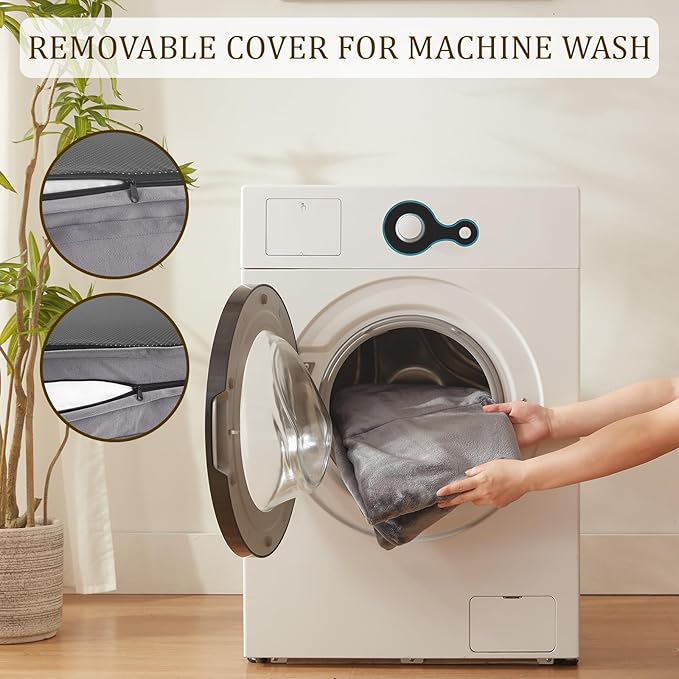 Bedfolks Orthopedic Dog Bed XXL, Waterproof Dog Sofa Bed for Giant Dogs, Egg Foam Pet Couch Bed with Removable Washable Cover and Nonslip Bottom, Dark Grey