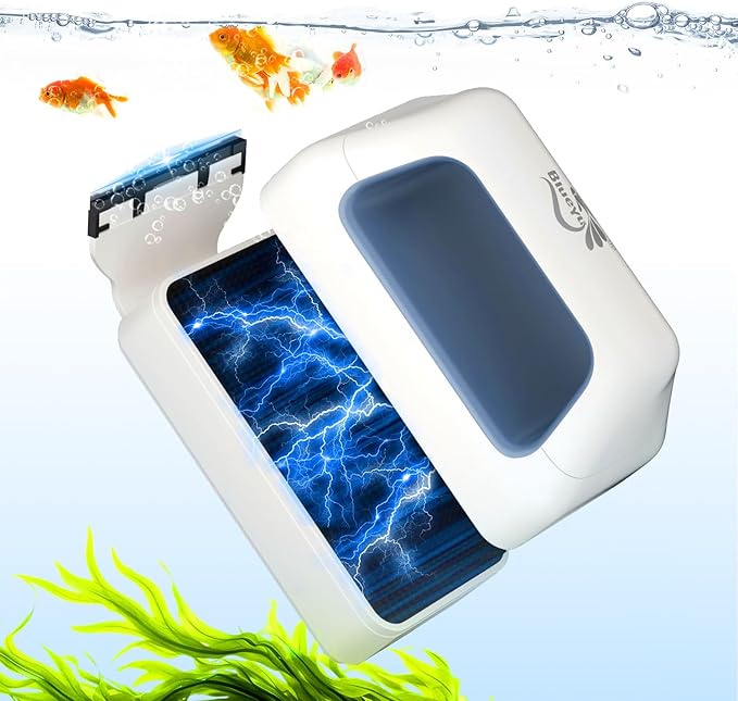 Magnetic Aquarium Fish Tank Glass Cleaner, Floating Aquarium Magnetic Brush, Algae Scraper Glass Cleaner Scrubber for 0.15-0.25 Inch Thick Glass Fish Tank (S)