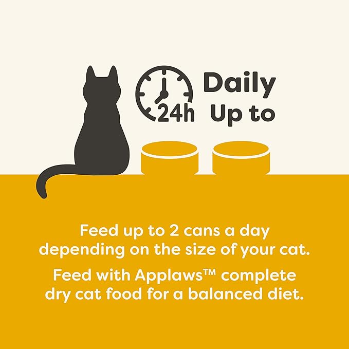 Applaws Natural Wet Canned Cat Food, Made with Limited and Natural Ingredients, Real Protein with No Artificial Additives, Chicken Selection Variety Pack in Broth (24 x 2.47oz Cans)