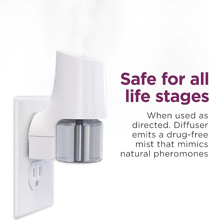 COMFORT ZONE 6 Pack Cat Calming Diffuser Refills; 30-day Refills; Pheromones Help Cat Anxiety