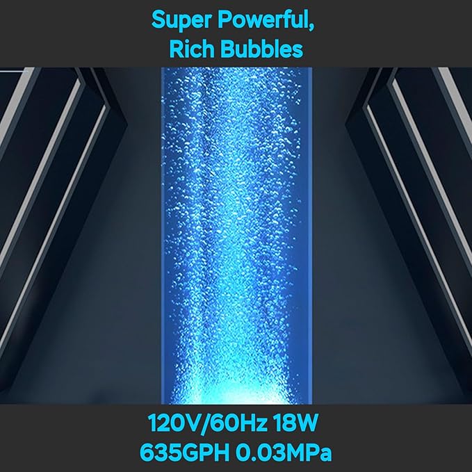 AquaMiracle Linear Air Pump, 635/950/1600/4000GPH Pond Bubbler Septic Air Pump, Energy-Efficient Pond Aerator for Outdoor Ponds, Aquariums, Hydroponics, Waste Treatment