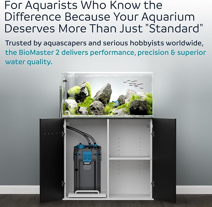OASE BioMaster 2 Thermo 850 Canister Filter for Aquariums – External Aquarium Filter with Built-in Heater – EasyClean Pre-Filter, Quiet Operation – Freshwater & Saltwater, Up to 225 Gallons