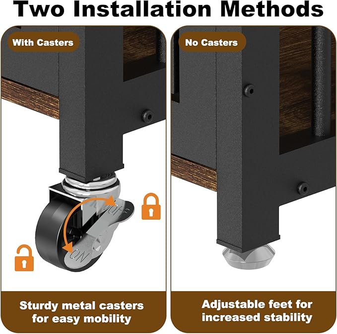 EasyCom 41"/33"/27" Dog Crate Furniture with Name Tag, Heavy Duty Dog Kennel Indoor for Medium Dogs, Double-Doors Sturdy Metal Dog Cage for Anxiety Dog, Decorate House as TV Stand, End Table