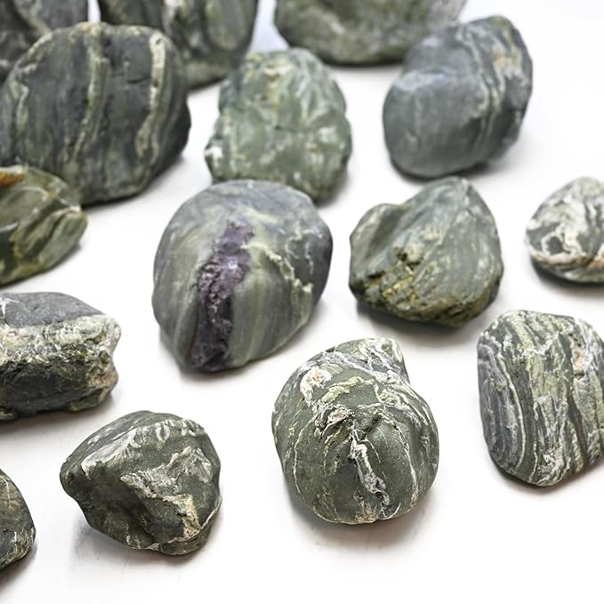 Aquarium Decor River Rock Decorative Stones Fish Tank Rocks Aquarium Landscapes 20LB Decoration Stone for Aquariums Aquascaping Terrariums,Paludariums,and Gardens（4-9inch / 4PCS）