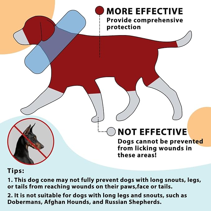 Crazy Felix Dog Donut Pillow Cone Collar Alternative After Surgery Soft Cone to Stop Licking Inflatable Dog Head Collar for Small Medium Dogs Chihuahua Pomeranian