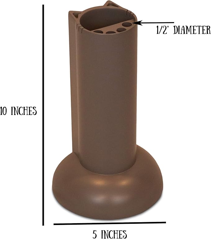 Cat Teaser Wand Holder. Keep Cats Safe with This Unique Cat Toy Storage Solution. Organize Feather Cat Wand Toys. Patent Pending (Gray)