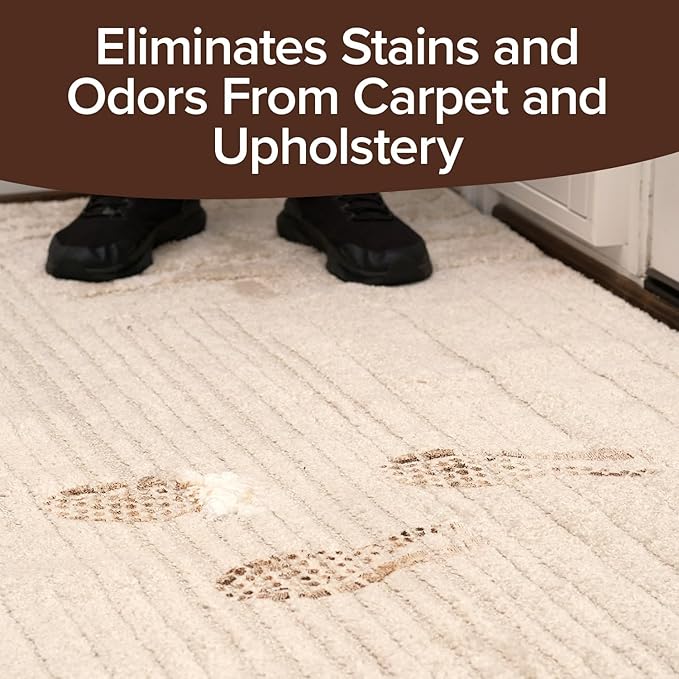 Bull Shot Carpet Spot & Stain Remover by Horsepower, AS-SEEN-ON-TV, Made In USA, Just Point & Spray, Stain-Lifting Foam-Action, Pet Stains & Odors, Coffee, Soda, Wine, Grease, New & Old Stains & More